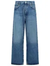 Agolde 'emmi' Blue Denim Jeans In Blue