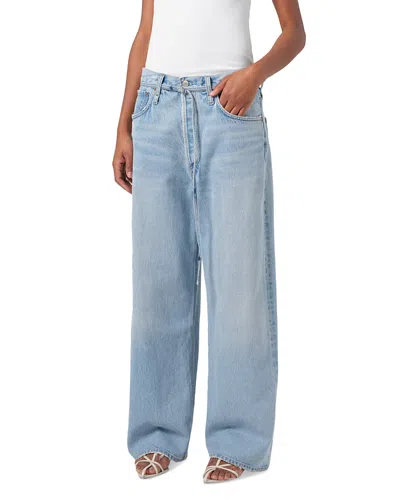 Agolde Emmi High Rise Wide Leg Jeans In Incline