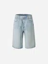 Agolde Emmi Short Bermuda In Blue
