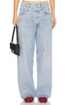 Agolde Emmi Wide Leg Jeans In Incline In Blue