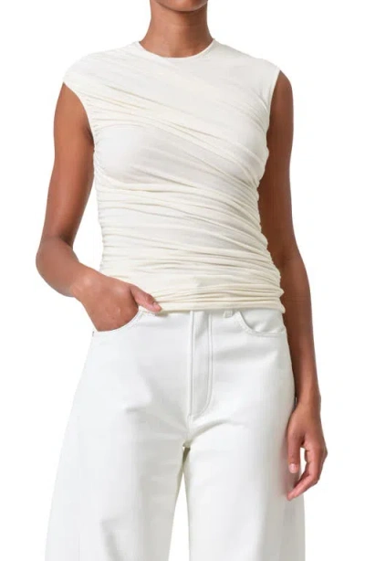 AGOLDE AGOLDE ESTER RIB RUCHED TANK