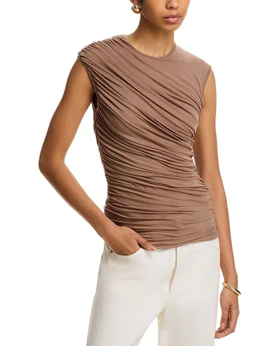 AGOLDE ESTER RUCHED TOP