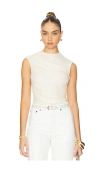 Agolde Ester Twist Tank In Cream