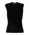 Agolde Ester Twist Tank Top In Black In Black