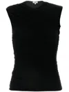 Agolde Ester Twist Tank Top In Black