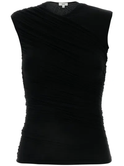 Agolde Ester Twist Tank Top In Black