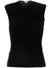 Agolde Ester Twist Tank Top In Black In Black