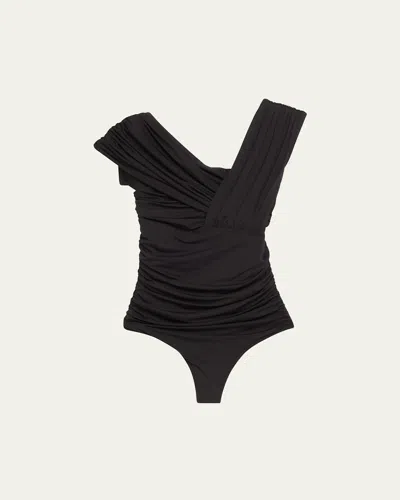 Agolde Etienne Bodysuit In Black