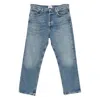 Agolde Magnus Button Jeans In Blue