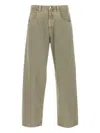 Agolde High Waist Straight Leg Denim Trousers In Green