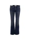 Agolde Jeans Low Rise Boot Combination In Blue