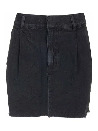 Agolde Falda Semilarga - Negro In Black