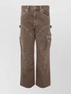 Agolde Feather Maxi Cargo Jeans In Brown