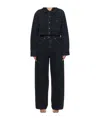 Agolde Five-pocket Denim Jumpsuit In Black