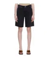 Agolde Stella Distressed Organic Denim Shorts In Black