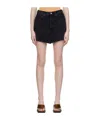 Agolde Five Pocket Denim Skirt In Black