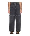 Agolde Five-pocket Denim Trousers In Gray
