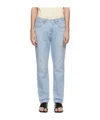 Agolde Five-pocket Denim Trousers In Blue