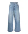 Agolde Low Slung Puddle Straight Leg Jeans In Blue