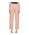 Agolde Pink Criss-cross Upsized Jeans In Pink