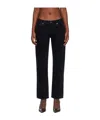 Agolde Five Pocket Denim Trousers In Black