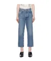 Agolde Five Pocket Denim Trousers In Blue