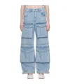 Agolde Five Pocket Denim Trousers In Blue