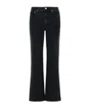 Agolde Nico Stretch High Rise Slim Fit Jeans In Black