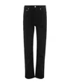 Agolde Cinque Tasche A Vita Stretta Jeans In Black
