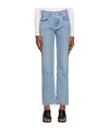 Agolde Five Pocket Denim Trousers In Blue
