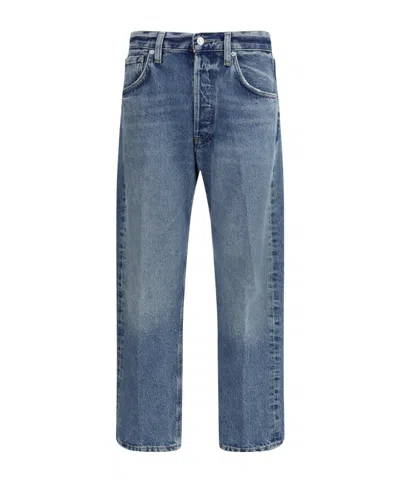 AGOLDE FIVE-POCKET DENIM TROUSERS