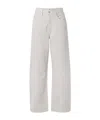 Agolde Five-pocket Denim Trousers In White