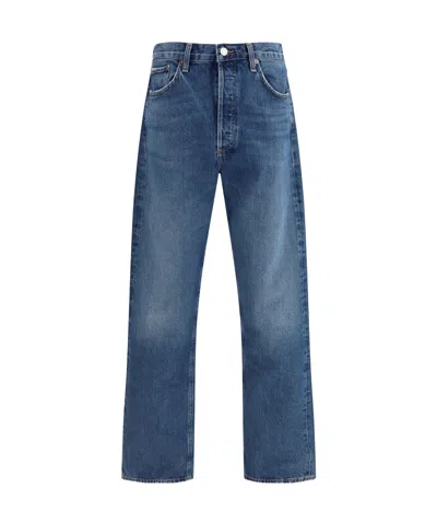 Agolde Five-pocket Jeans In Blue