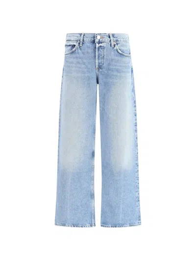 Agolde Five-pocket Jeans In Blue