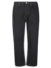 Agolde Five-pocket Jeans With Button Front Closure In Black