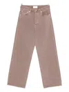 Agolde Five-pocket Trousers In Brown