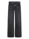Agolde Five-pockets Jeans In Black