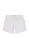 Agolde Five-pocket Denim Shorts In Multi