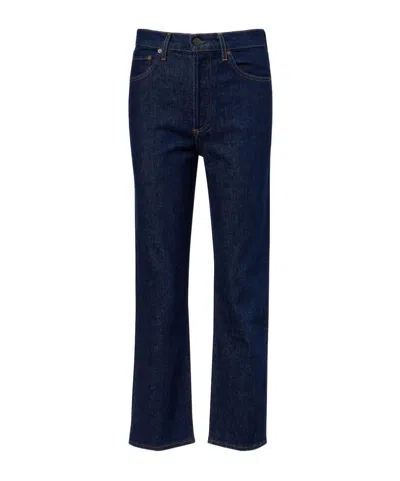 Agolde Five-pocket Jeans In Black