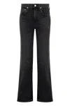 Agolde Flared Denim Jeans In Black