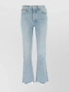 AGOLDE FLARED DISTRESSED DENIM TROUSERS