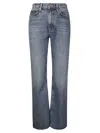 Agolde Flared Five-pocket Jeans With Zip Closure In Blue