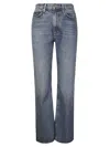 Agolde Flared Five-pocket Jeans With Zip Closure In Blue