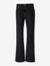 Agolde Womens Forecast Leena Flared-leg Cotton-blend Jeans In Black