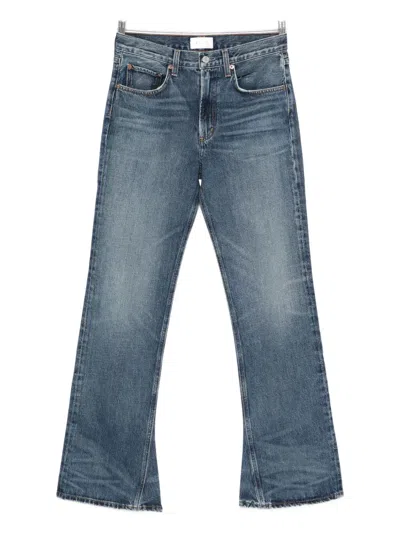 AGOLDE FLARED REGENERATIVE-COTTON JEANS