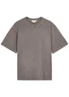 Agolde Flint Cotton T-shirt In Gray