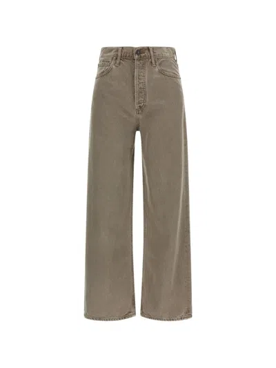 Agolde Flyweight Ren Wide-leg Jeans In Brown