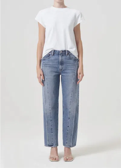 Agolde Fold Jean In Navigate In Blue