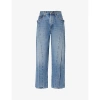 AGOLDE FOLD STRAIGHT-LEG MID-RISE RECYCLED-COTTON JEANS