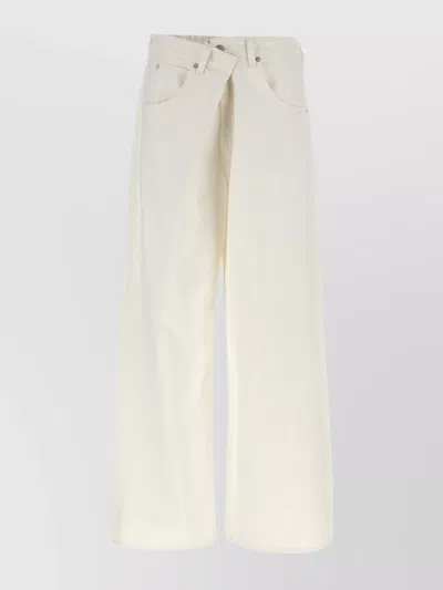 AGOLDE 'FOLDED VANA' WIDE-LEG TROUSERS WITH FRONT AND BACK POCKETS